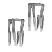 Sterling Silver Half Loop Hoop Earrings