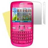 Nokia C3-00 Protector de Pantalla Transparente (Pack de 3) + Toallita Microfibra Gratis