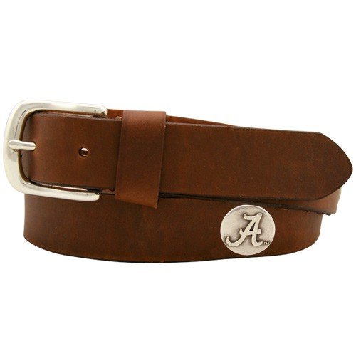 Alabama Crimson Tide Brown Leather Coaches Belt (34)