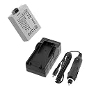 LP-E5 Lithium-Ion Battery + Battery Charger with Car Adapter for Canon Digital SLR EOS Rebel XS / EOS Rebel T1i / EOS Rebel XSi