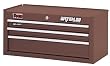 Waterloo TR51203B 26-Inch Wide by 12-Inch Deep by 12-1/4-Inch High Professional Use Brown Wrinkle 3 Drawer Intermediate Chest with Full Extension Ball Bearing Drawer Slides