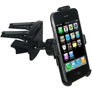 Amzer Swiveling Air Vent Mount for iPhone 1G, 3G, 3G S (Black)