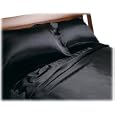 Royal Opulence Satin Queen Sheet Set, Black