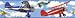 Tools & Hardware : Vintage Planes Airplanes Peel & Stick Wall Border
