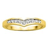 14K Yellow Gold 1/4 ct. Diamond Engagement Ring