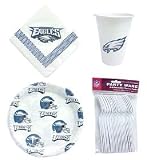 Philadelphia Eagles 96 Piece Plastic Dinnerware Set by AWM