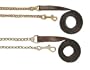 Royal King 3/4" Leather Lead with 20" Chain Brass (18-080)
