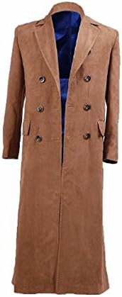 Who is Doctor Dr. Brown Long Trench Coat Cosplay Costume Brown Outfit (M)