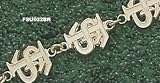 Florida State University Interlocked Fs Bracelet 7.75 -14K/10K Gold or Stainless Steel