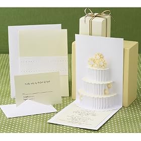 Martha Stewart Floral Wedding Cake Invitation Suite Kit