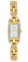 Accurist LB1013 Gold Plated Ladies Bracelet Watch with 30 Genuine Diamonds