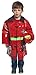 Child's Halloween Fireman Role Play Dress up Costume Set and Accessories