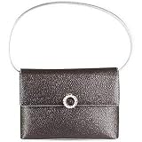 RG House of Florence Canvas and Calf Leather Evening Handbag Black