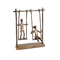 Children on Swings Sculpture - Bronze