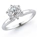 14K 1.50 Carat Round Cut Solitaire Diamond Engagement Ring (G-H ; SI1-2)