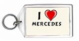 I Love Mercedes Keychain