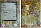 Van Gogh - Irises Design Protective Decal Skin Sticker for Sony Digital Reader PRS-505 Models