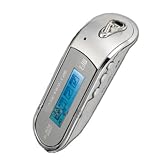 TeckNet 7 Colours LED 2G MP3 Player With Build-in FM & Voice Recorder (White) - Stock Clearance