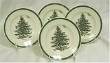 Spode Christmas Tree Party Plates, Set of 4