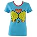 Newbreed Girl Cheeky Chix Skinny Fit T Shirt (Blue)