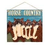 Giant HORSE CouNTRY wooden SIGN plaque wall decor