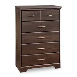 South Shore 3177035 Versa Collection 5-Drawer Chest, Ebony