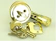 Single Cylinder Deadbolt - Polished Brass