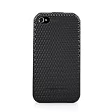 CaseCrown Apple iPhone 4 4G Flip Carbonfiber Case - Black (Fits AT&T and Ve ....