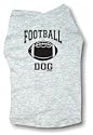 FOOTBALL Dog Pet T Shirt, large, gray