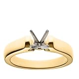18k Yellow Gold Contour Engagement Ring Setting