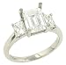 Radiant Cut Diamond Engagement Ring .70cttw (cz ctr)