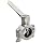 Dixon B5102E200-A Stainless Steel 316L Clamp Butterfly Valve with EPDM Seal, 2" Tube OD, 120 psi Pressure