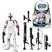 Star Wars Saga Legends Basic Figures- Clone Trooper Officer Red