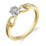0.20 carat Diamond Solitaire Ring 14Kt Yellow Gold