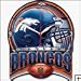 Denver Broncos Officially licensed Team Plaque Style clock