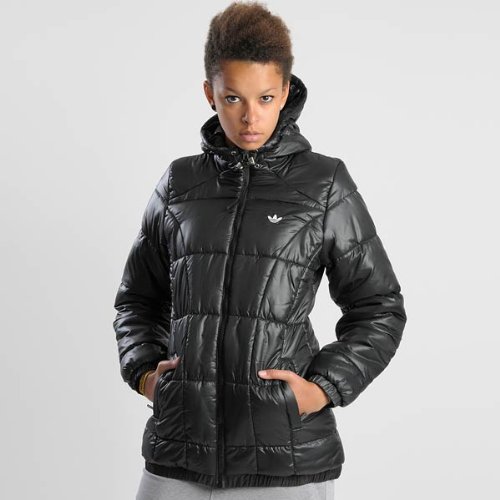 Adidas Damen Winterjacke AC Padded Solids, black, 38, O58622