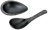ほんわかふぇ 黒三島盛り付けれんげセット HR-9910