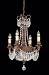 Boutique Mini Chandelier 4 Light Mini Chandelier New Tortoise Shell w Gold 1 3501 4 56