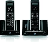 BT Stratus 1500 Twin DECT Telephone & Answering Machine - Black