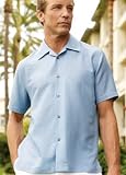 Big Mens Silk Camp Shirt by Ping Collection (Big & Tall and Regular Sizes)