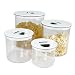 Kitchen & Housewares : Metro 4 Piece Vacuum Seal Canister Set