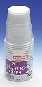 Catering: White Plastic Cups Pk20
