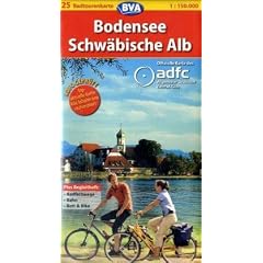 ADFC-Radtourenkarte 25 Bodensee / Schw�bische Alb 1 : 150 000