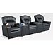 Children's 3 Seat Home Theater Recliner Set with Storage Consoles Material: Pink Snow Camo