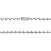 Bling Jewelry Mens Stainless Steel Unisex Beaded Ball Chain Necklace 3mm