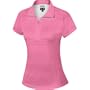 adidas ClimaCool Textured Color Block Women's Polo - New! - Pinky/White Large