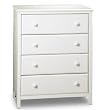 South Shore 3250034 Cotton Candy Collection 4-Drawer Chest, Pure White