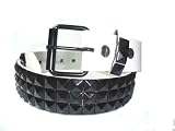 MENS/WOMENS BLACK STUDDED WHITE PUNK BELTS 30 TO 44, XLARGE (42 44) Reviews 41AFXeZrScL. SL160 MENS/WOMENS BLACK STUDDED WHITE PUNK BELTS 30 TO 44, XLARGE (42 44) Reviews