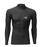  : Mizuno Men's Thermo Long Sleeve Tee (Black, Small)