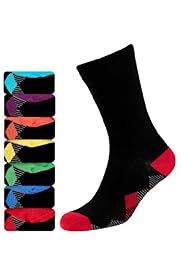 7 Pairs of Freshfeet™ Cotton Rich Diamond Print Socks